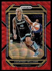 2023-24 Panini Prizm WNBA Red Wave #19 Courtney Williams Chicago Sky